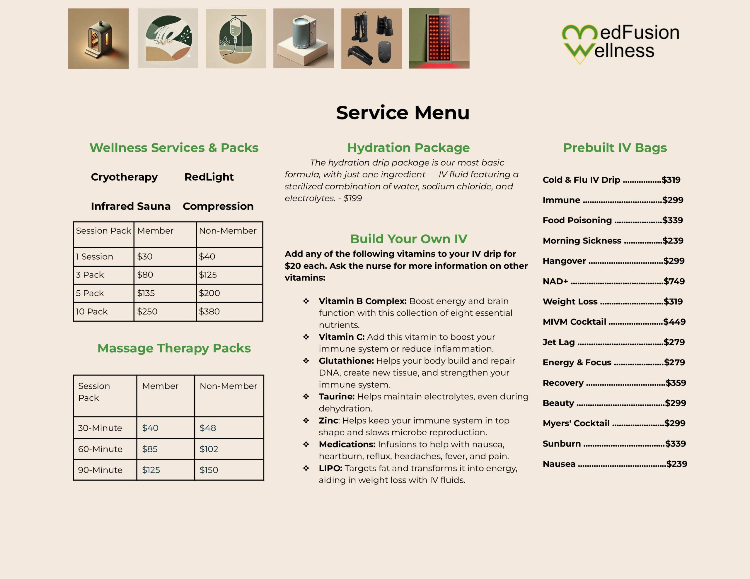 Service Menu